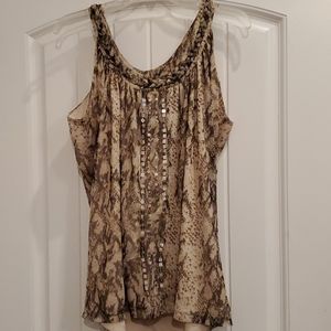 Snake print top